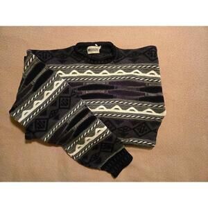 Megalos XLT Vintage Pattern Knit Sweater